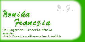 monika franczia business card